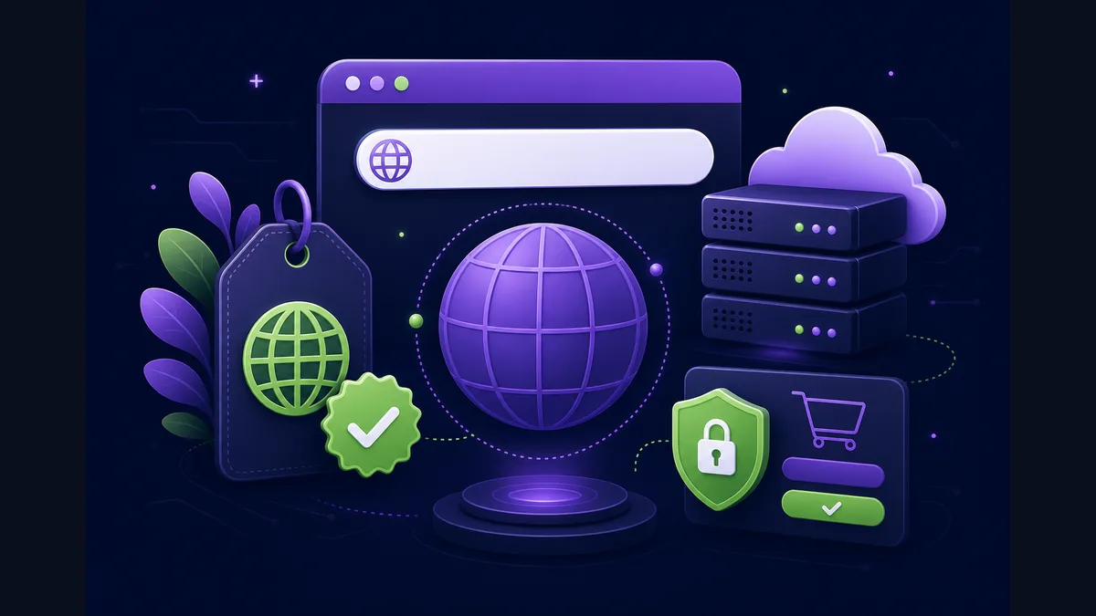 hostinger free domain featured image for hosting guide